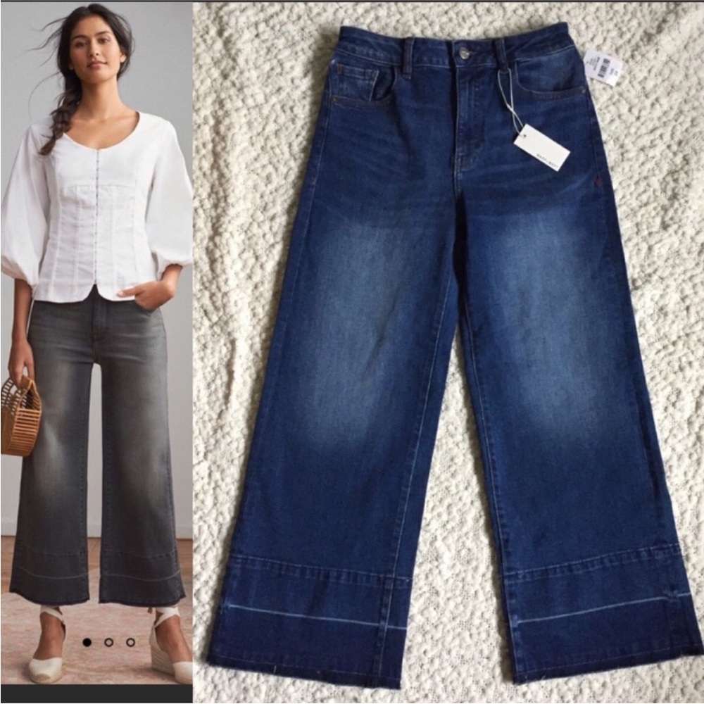 NWOT Warp + Weft ICN Wide Leg Crop, Beach Babe, 29